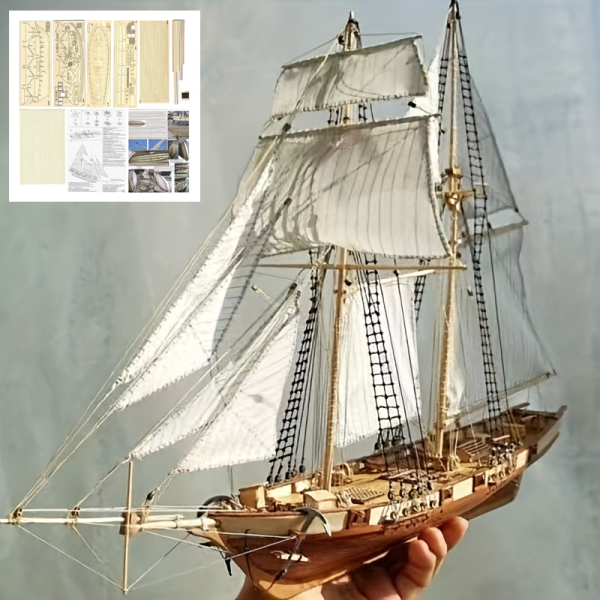 Wooden Assembled Halco western Boat(1:100)