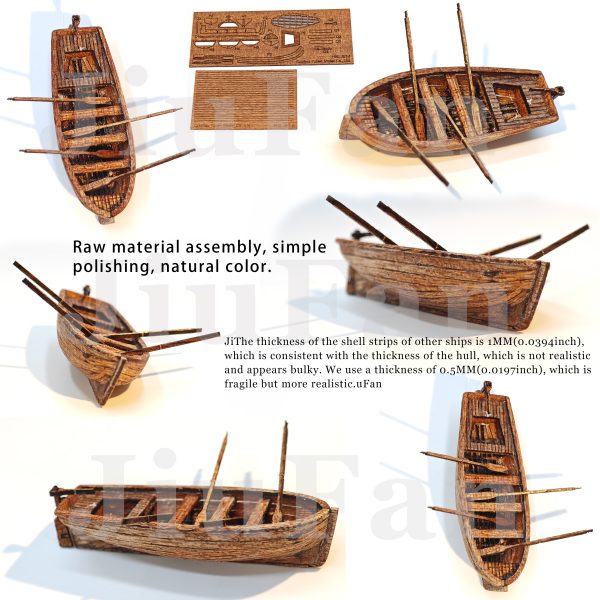 Accessories for the Halco Ship Model (1:100) - Lifeboat-Sapele - 图片 2