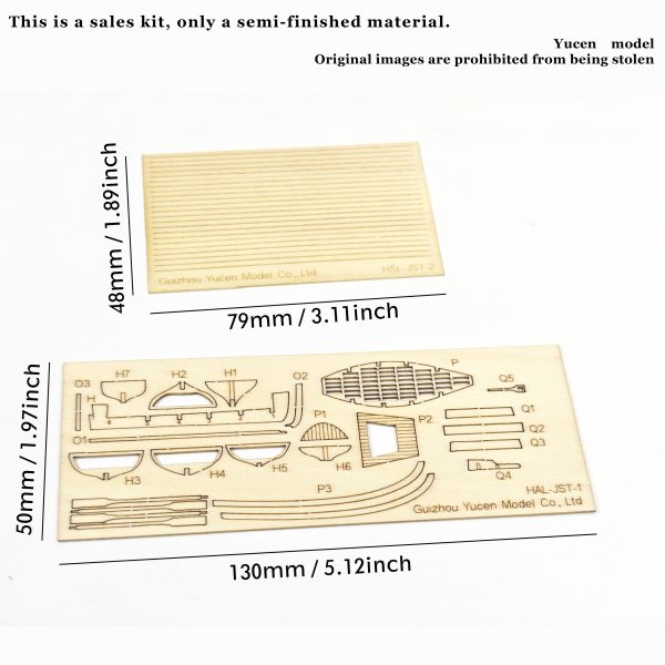Accessories for the Halco Ship Model (1:100) - Lifeboat-Limewood - 图片 2