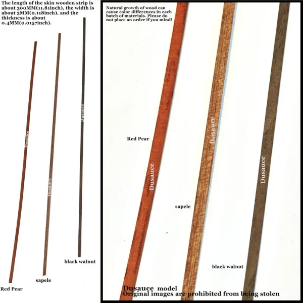 Ship model upgrade accessories - solid wood veneer - 图片 4
