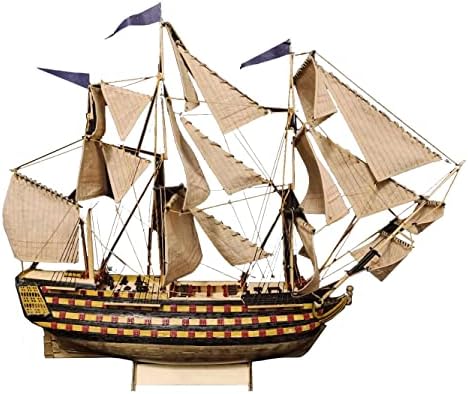 HMS Victory 3D Wooden Puzzle DIY Ship Craft Laser-Cut Model Kits to Build for Adults 1:200 : Toys & Games