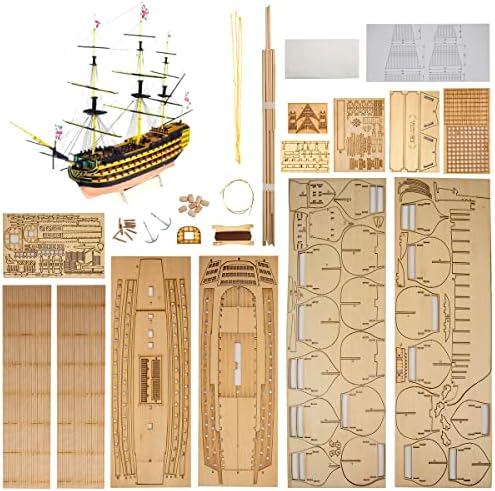 AWEGM Ship Model Building Kits - 1/200 HMS Victory Ship Mdel - Sailing Boat Model : Arts, Crafts & Sewing