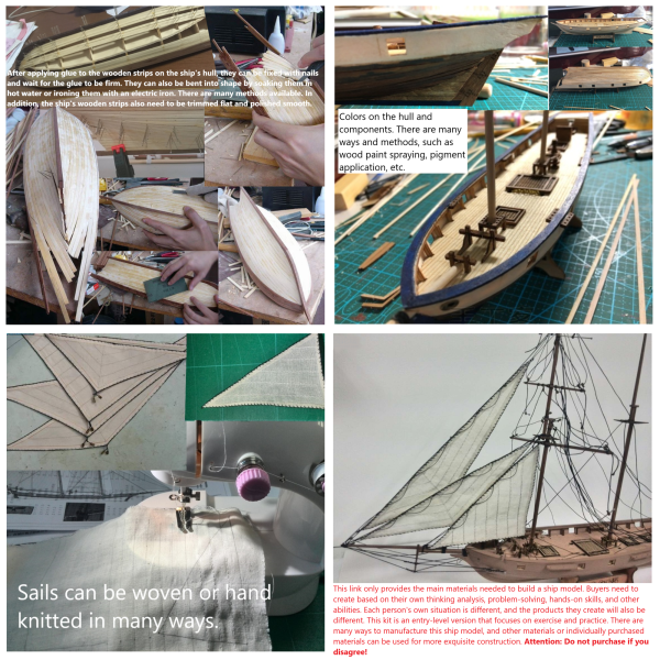 Wooden Assembled Halco western Boat(1:100) - 图片 3